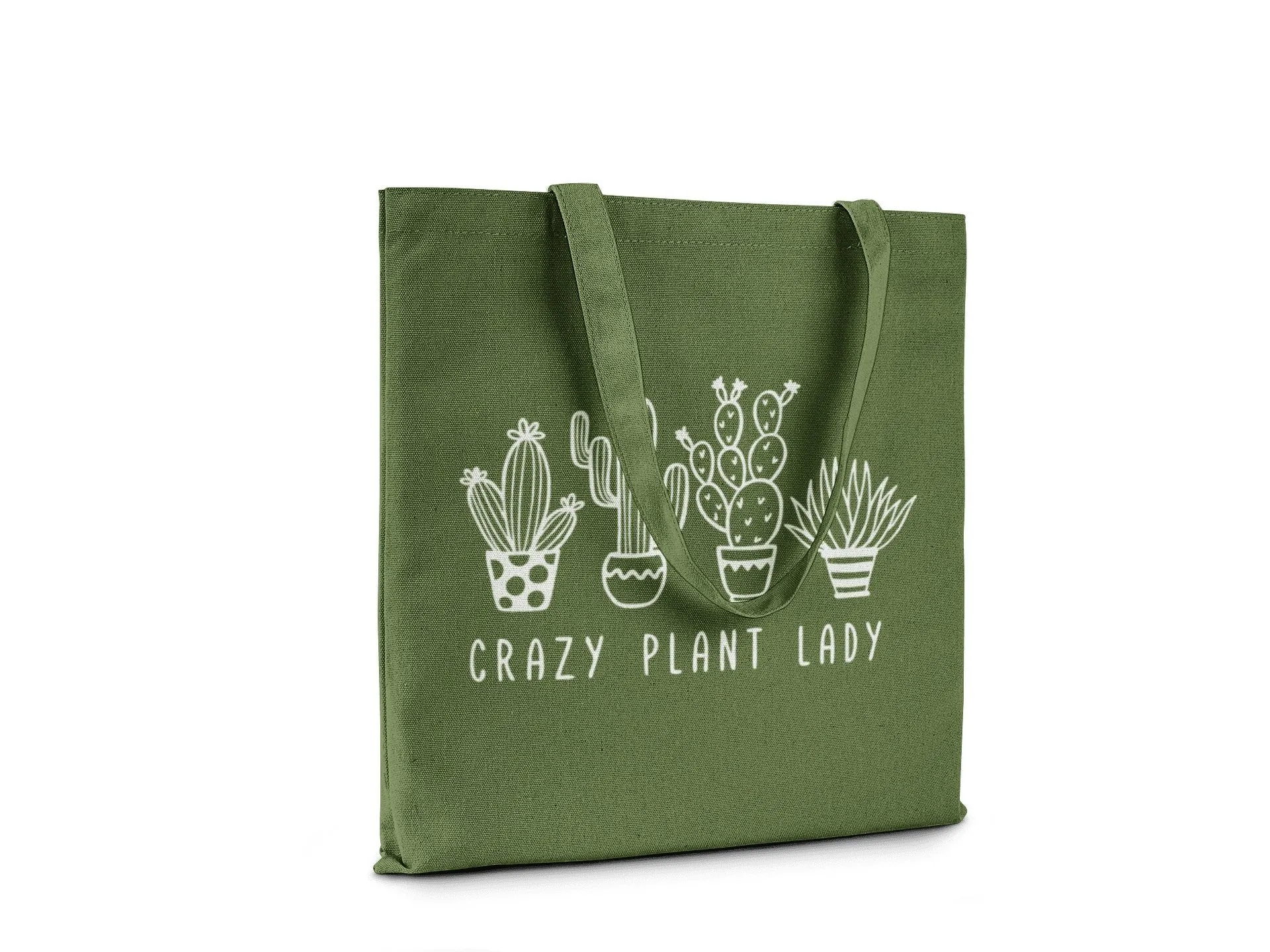 Crazy Plant Lady || Organic Cotton Tote Bag