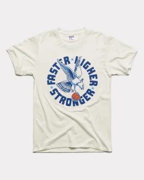 Creighton Bluejays Stronger Faster White T-Shirt