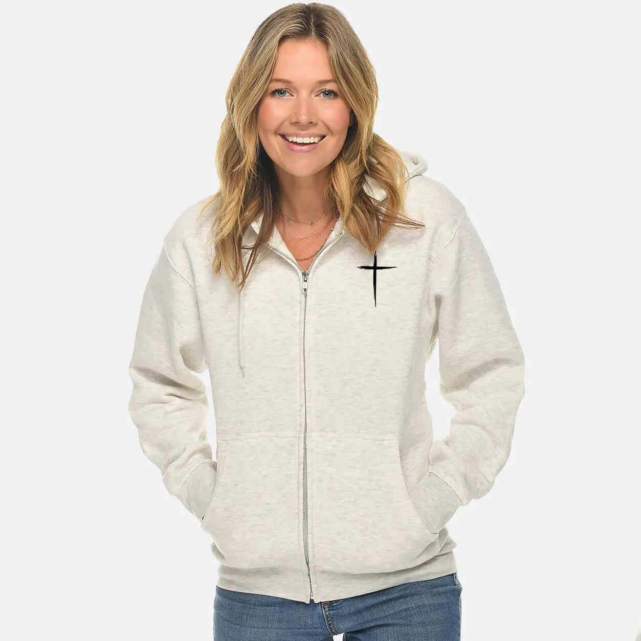 Cross Full Zip Sweatshirt Hoodie