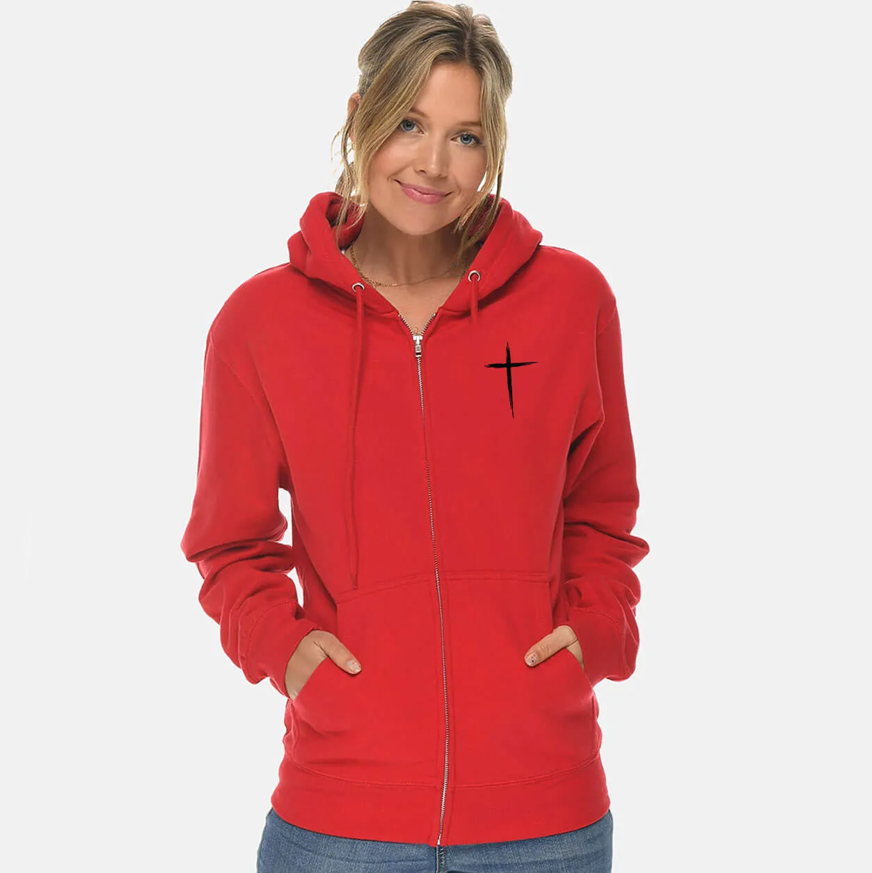 Cross Full Zip Sweatshirt Hoodie