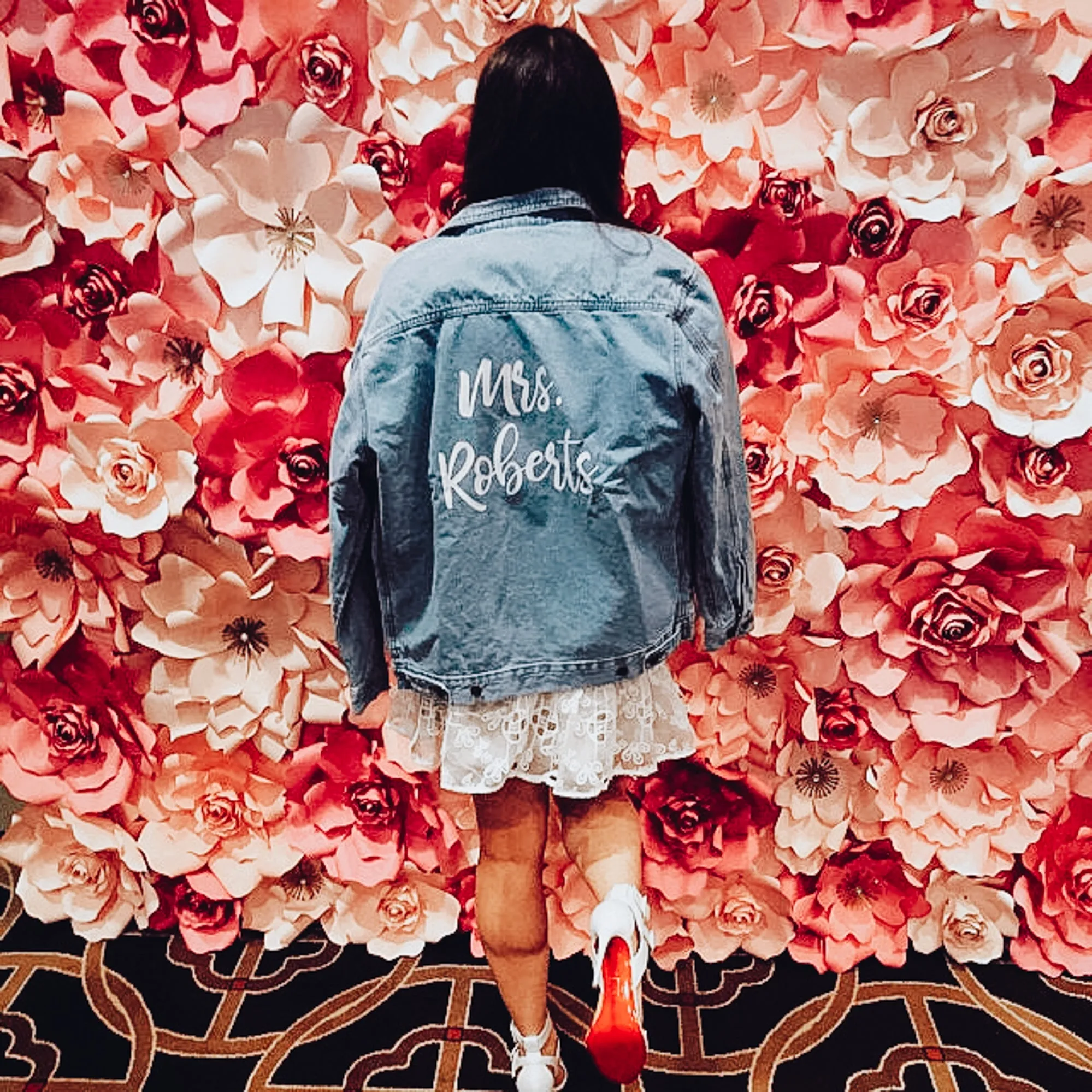 Custom Text Denim Jacket