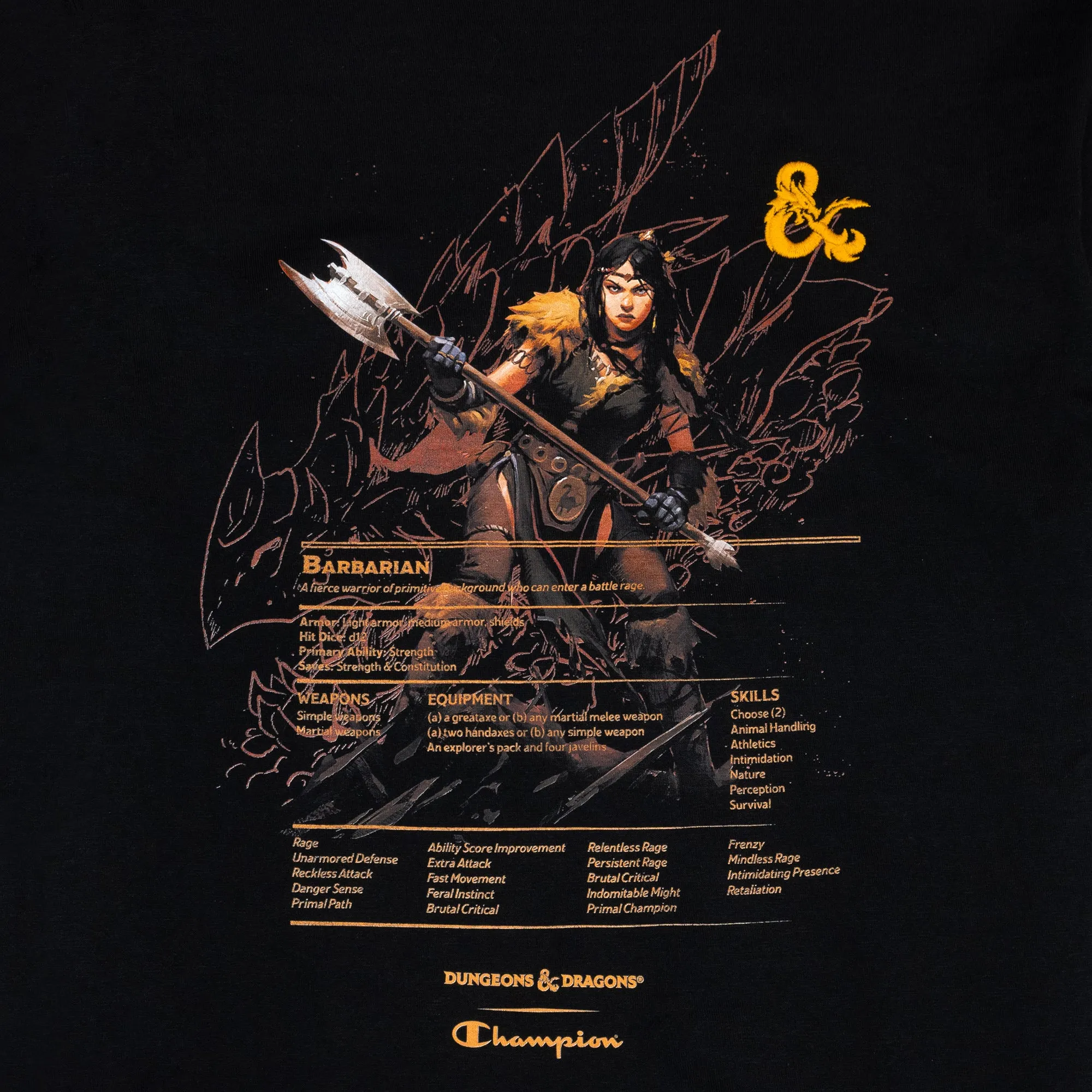 Dungeons & Dragons x Champion - Barbarian Tee