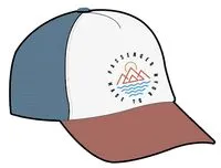 Escapism Trucker Cap - Moonlight Blue/Red Spice