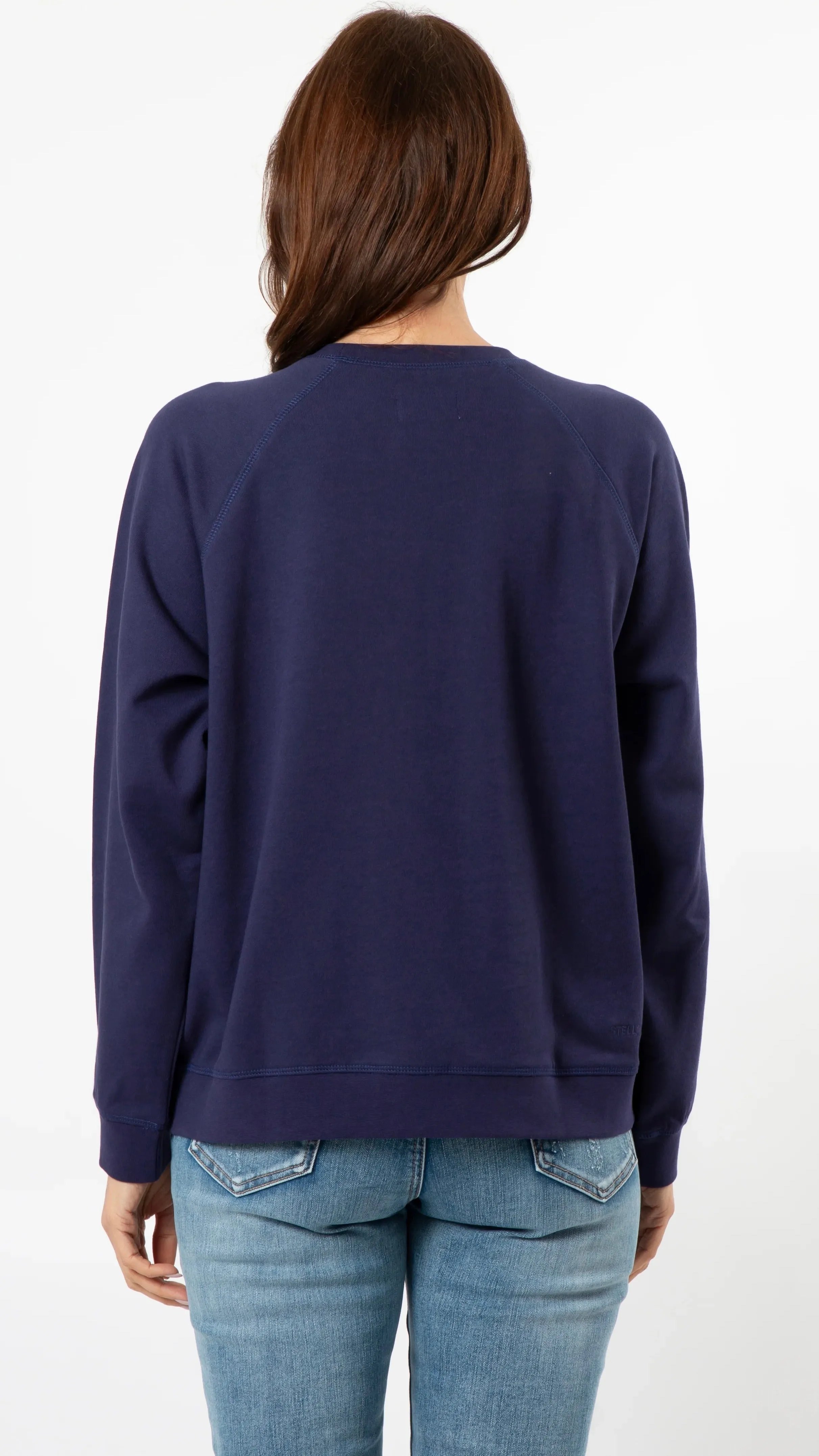 Everyday Sweater Navy Gold Glitter