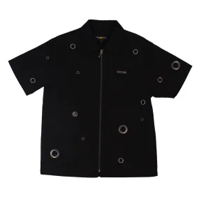 Eyelet Zip Shirt