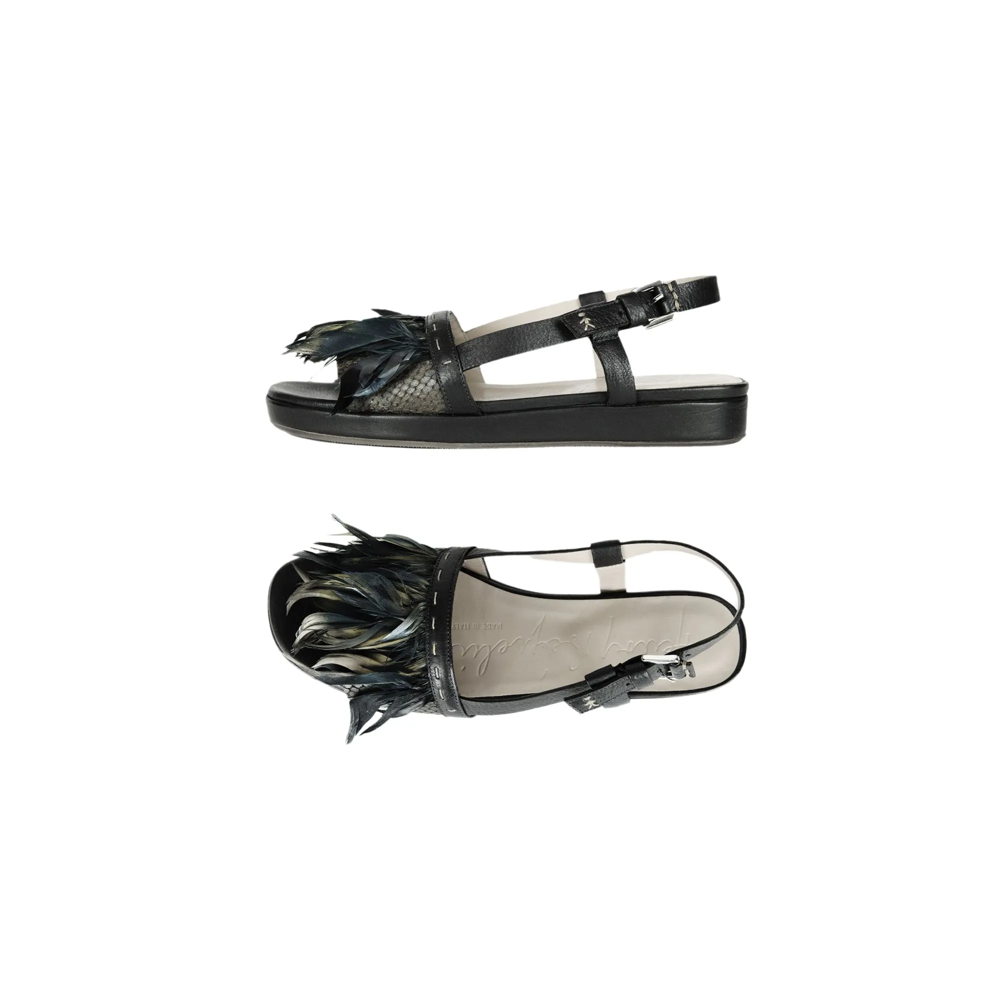 Feather Sandal Messico Black