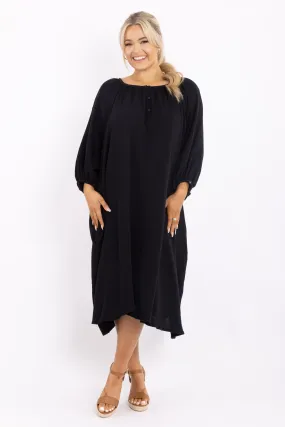 FINAL SALE Beverly Dress in Black