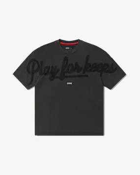 GEEDUP PFK SCRIPT VINTAGE WASHED BLACK TEE