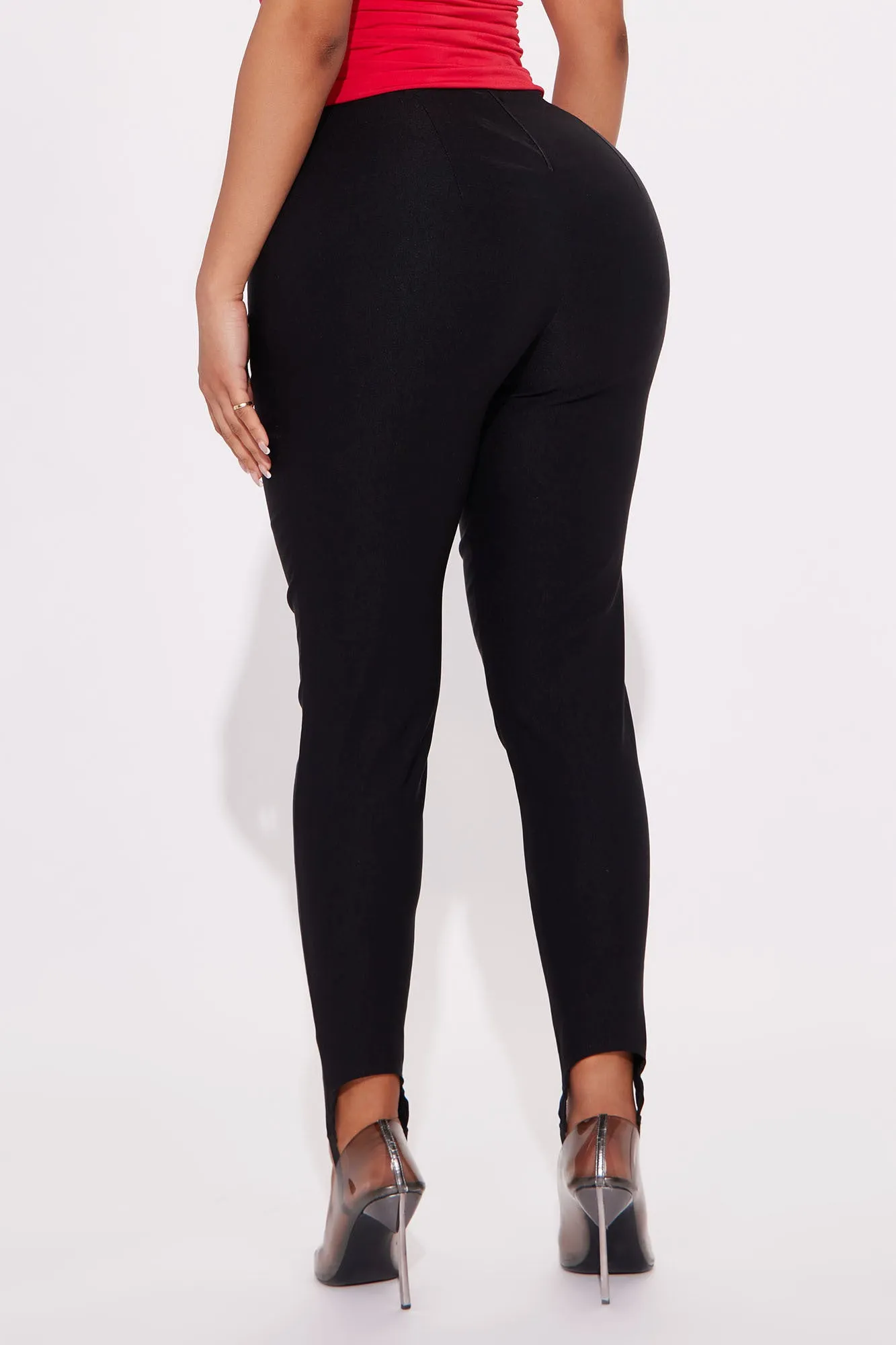 Grab A Drink Stirrup Capri Pant - Black