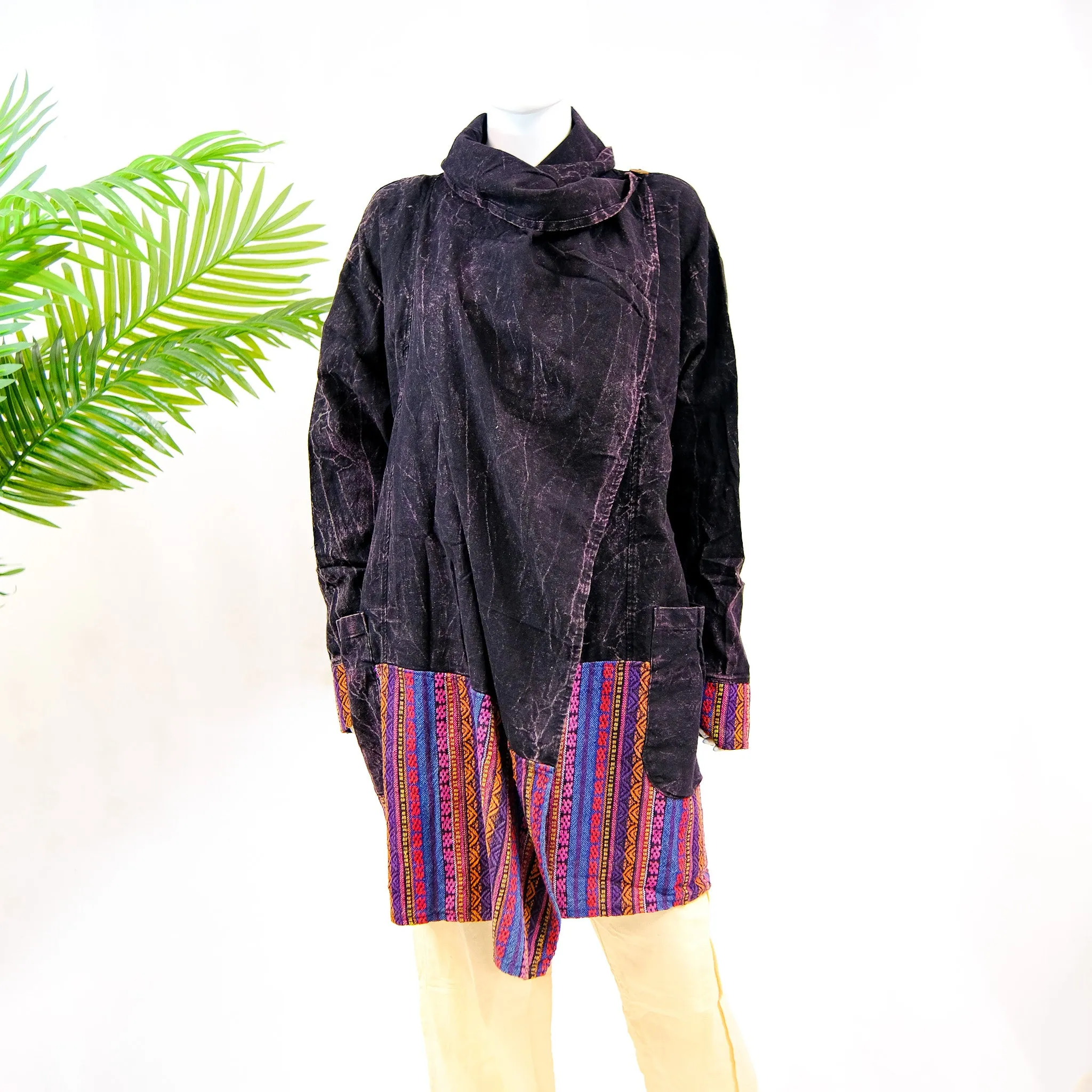 Hand Woven Patchwork Duster