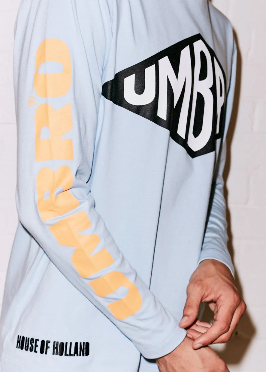 House of Holland x Umbro Blue Long Sleeve Tee