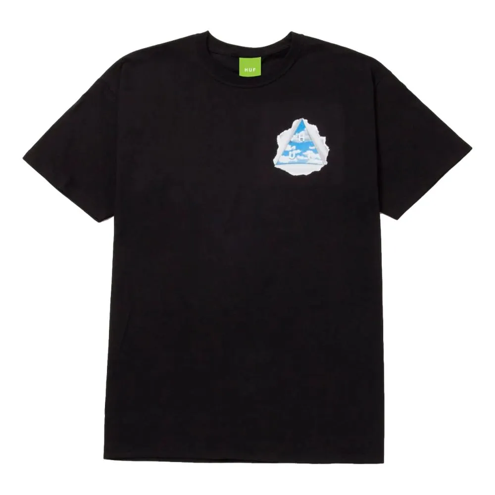 HUF TEAR A NEW ONE S/S TEE-BLACK