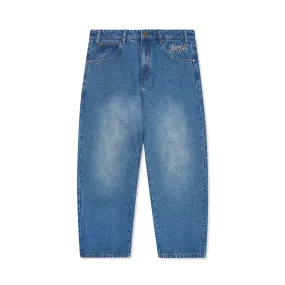 Ink Denim Jeans, Worn Blue