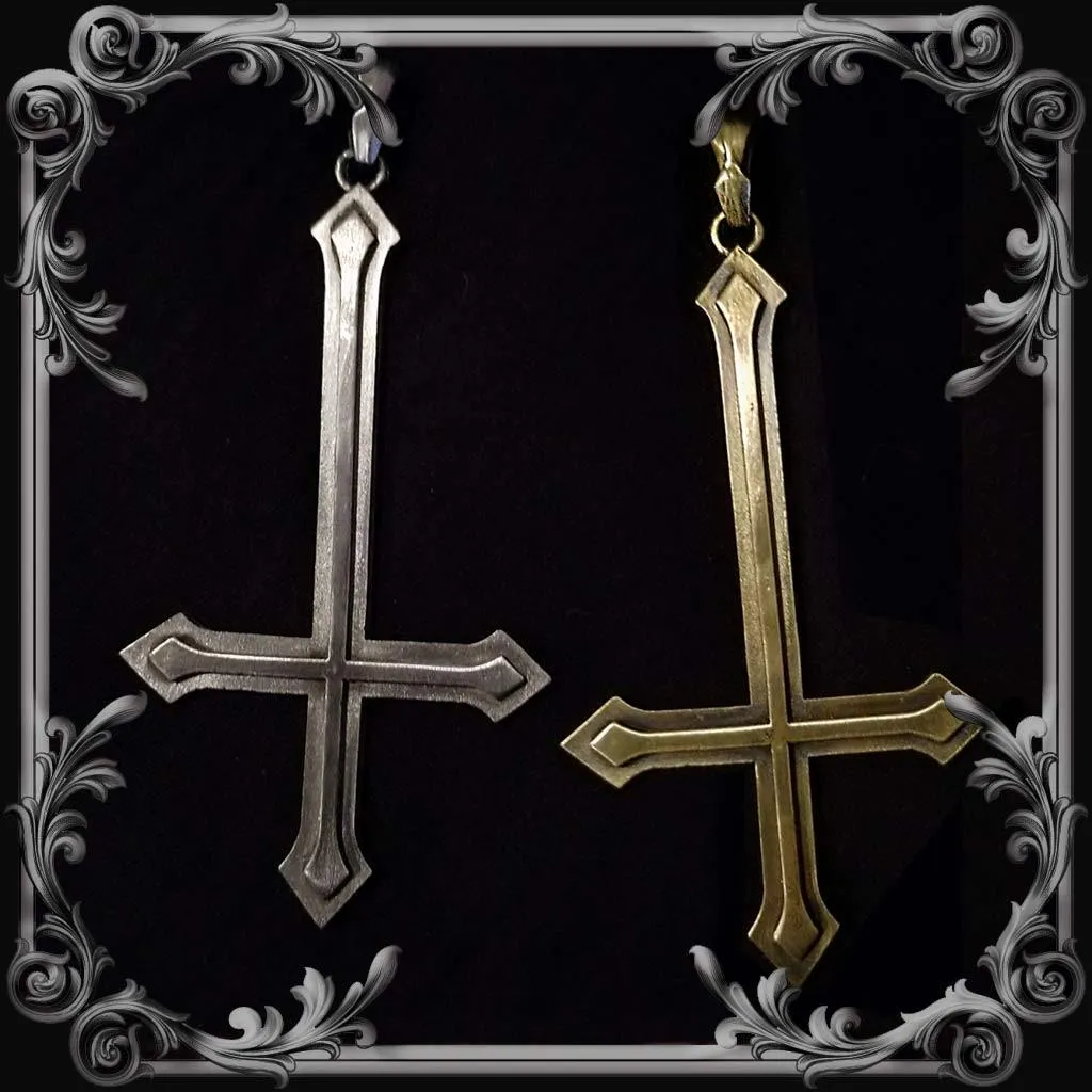 Inverted Cross Pendant - Large