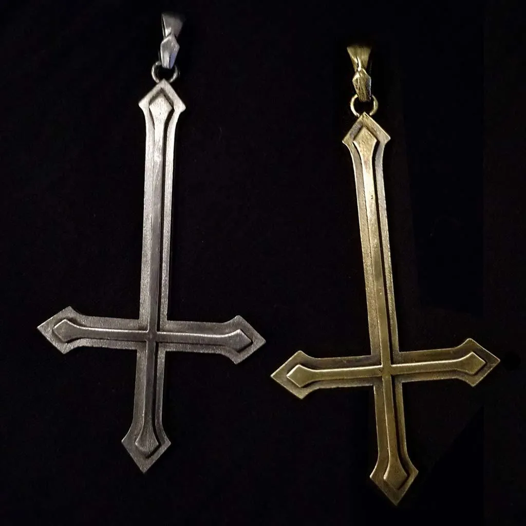 Inverted Cross Pendant - Large