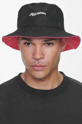 Juan Reversible Bucket Hat Black Strawberry