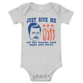 Just Give Me All The Bacon - Baby Onesie