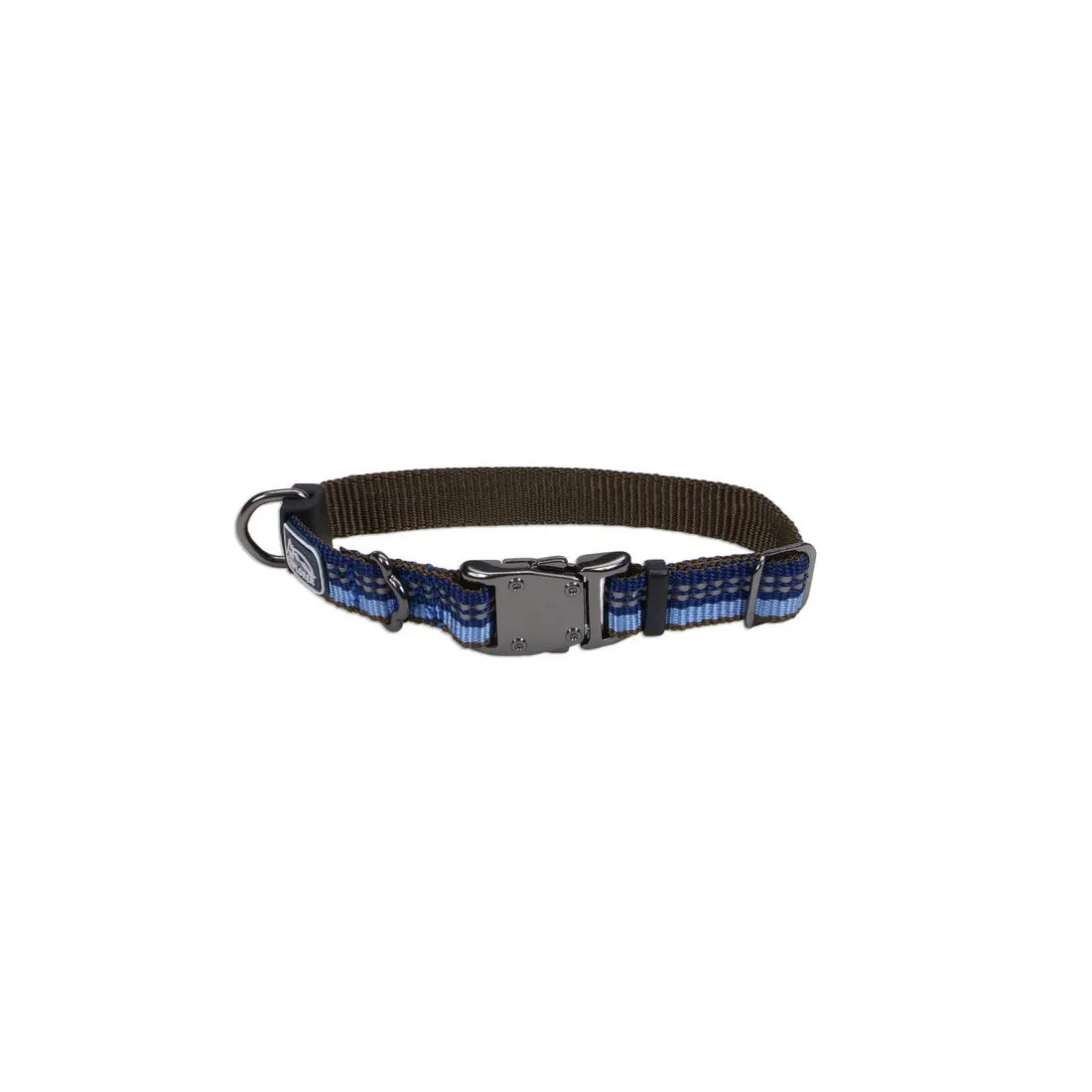 K9 Explorer Reflective Adjustable Dog Collar, Blue XS