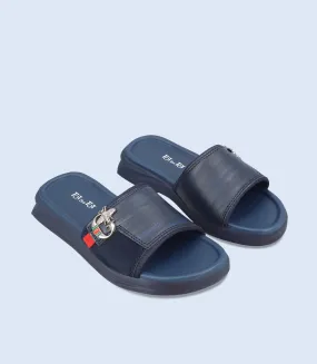 KB0176-NAVY-Boy Slippers