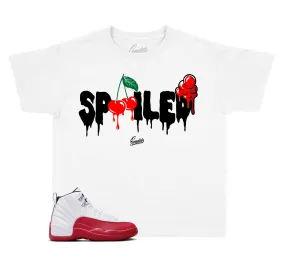 Kids Cherry 12 Shirt - Spoiled - White