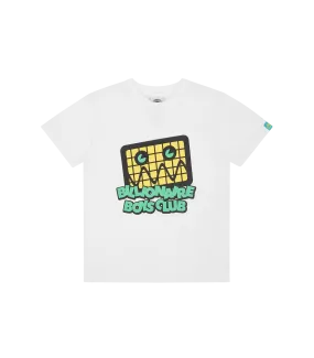 KIDS JUMBLE ROBOT LOGO T-SHIRT - WHITE