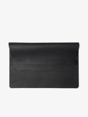 Leather Laptop Sleeve in Black