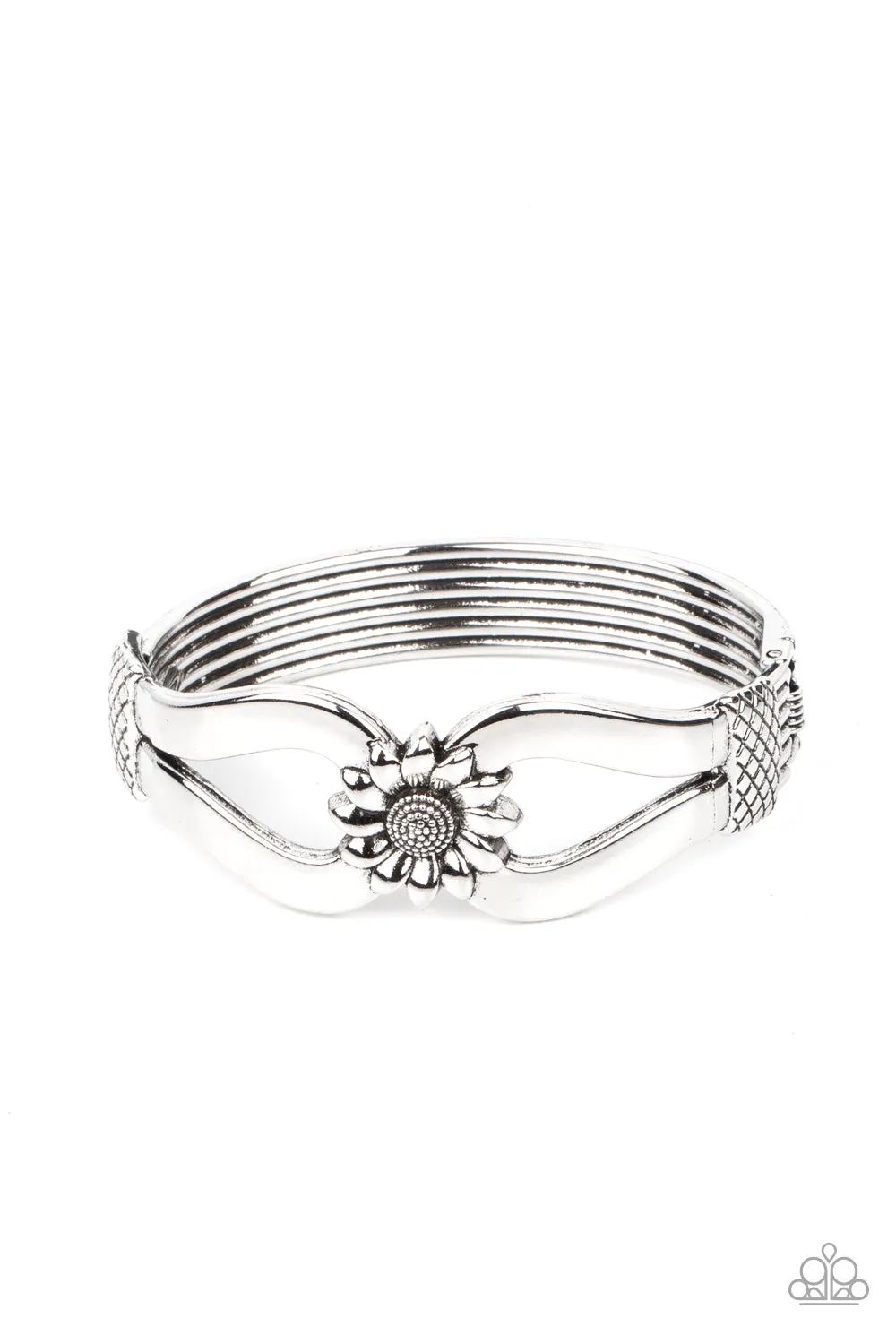 Let A Hundred SUNFLOWERS Bloom - Silver Bracelet