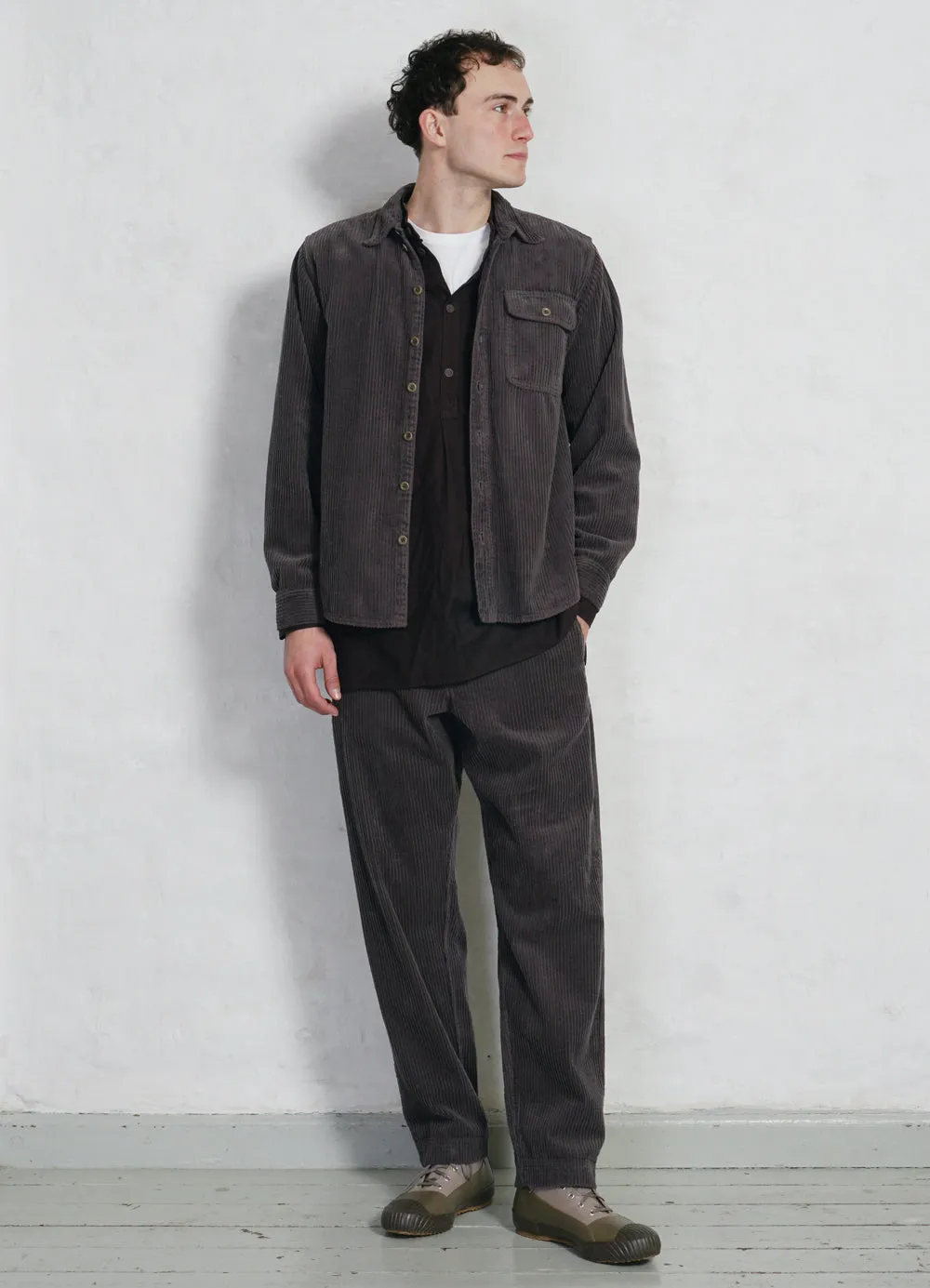 LEVI 28-12-8 | Long Loose Fit Pull On Shirt | Plum