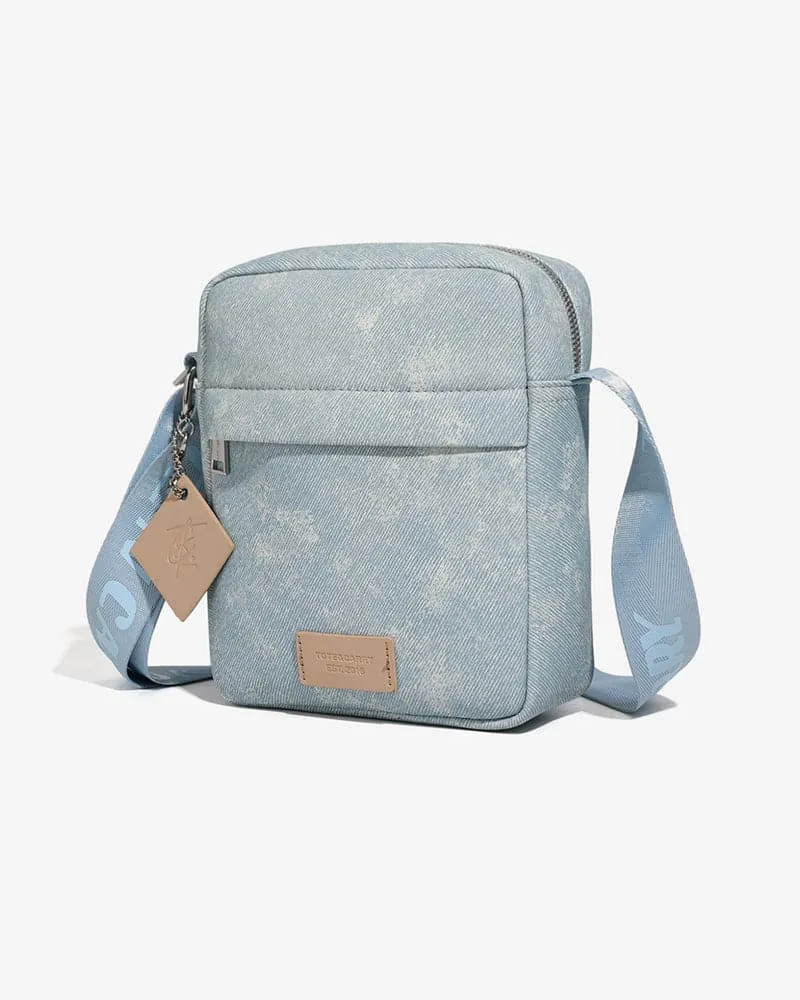 Light Blue Denim Crossbody Bread Bag