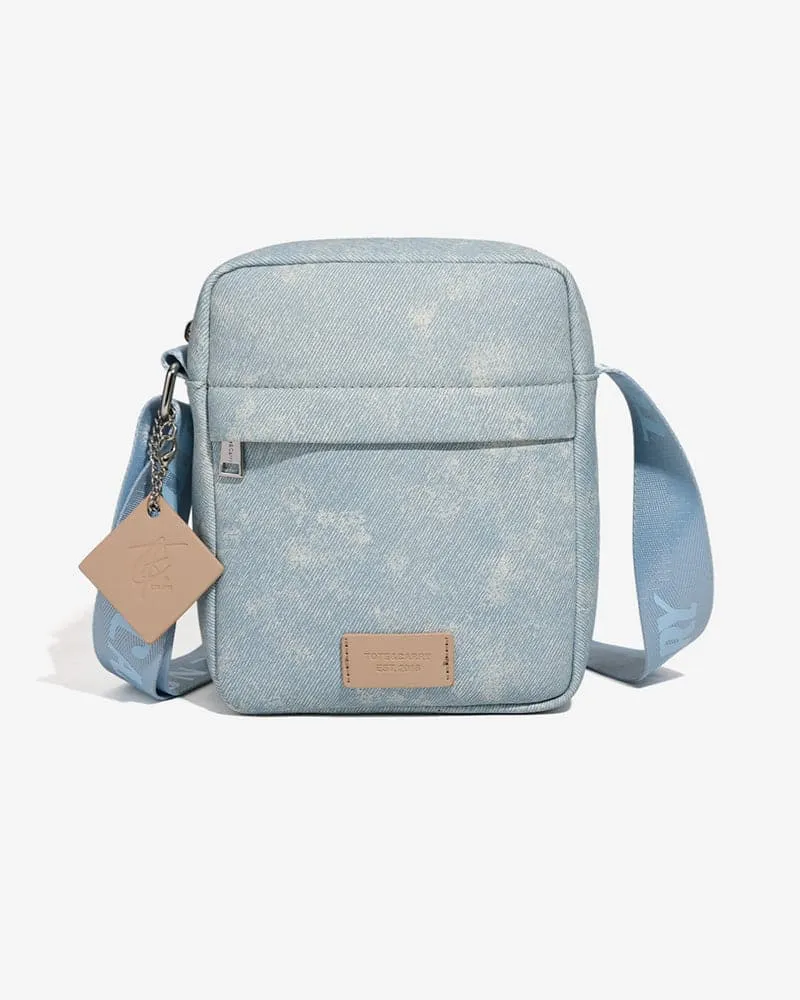 Light Blue Denim Crossbody Bread Bag