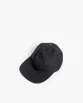 Linen Scout Cap in Black