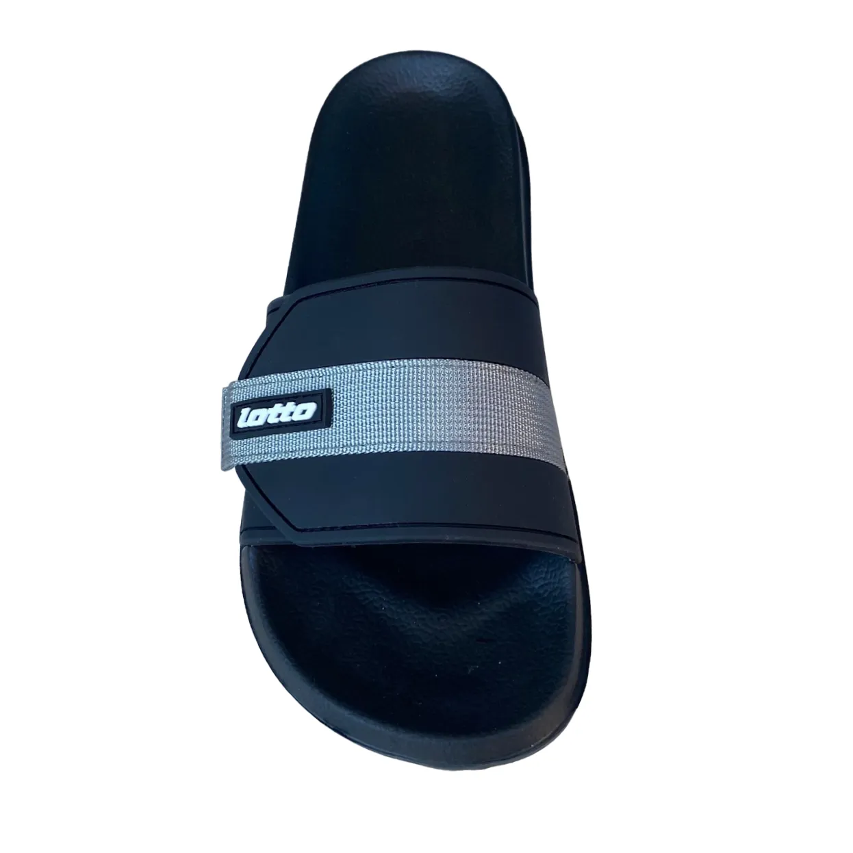 Lotto swimming pool or sea slipper with strap 219535 9JT black grey