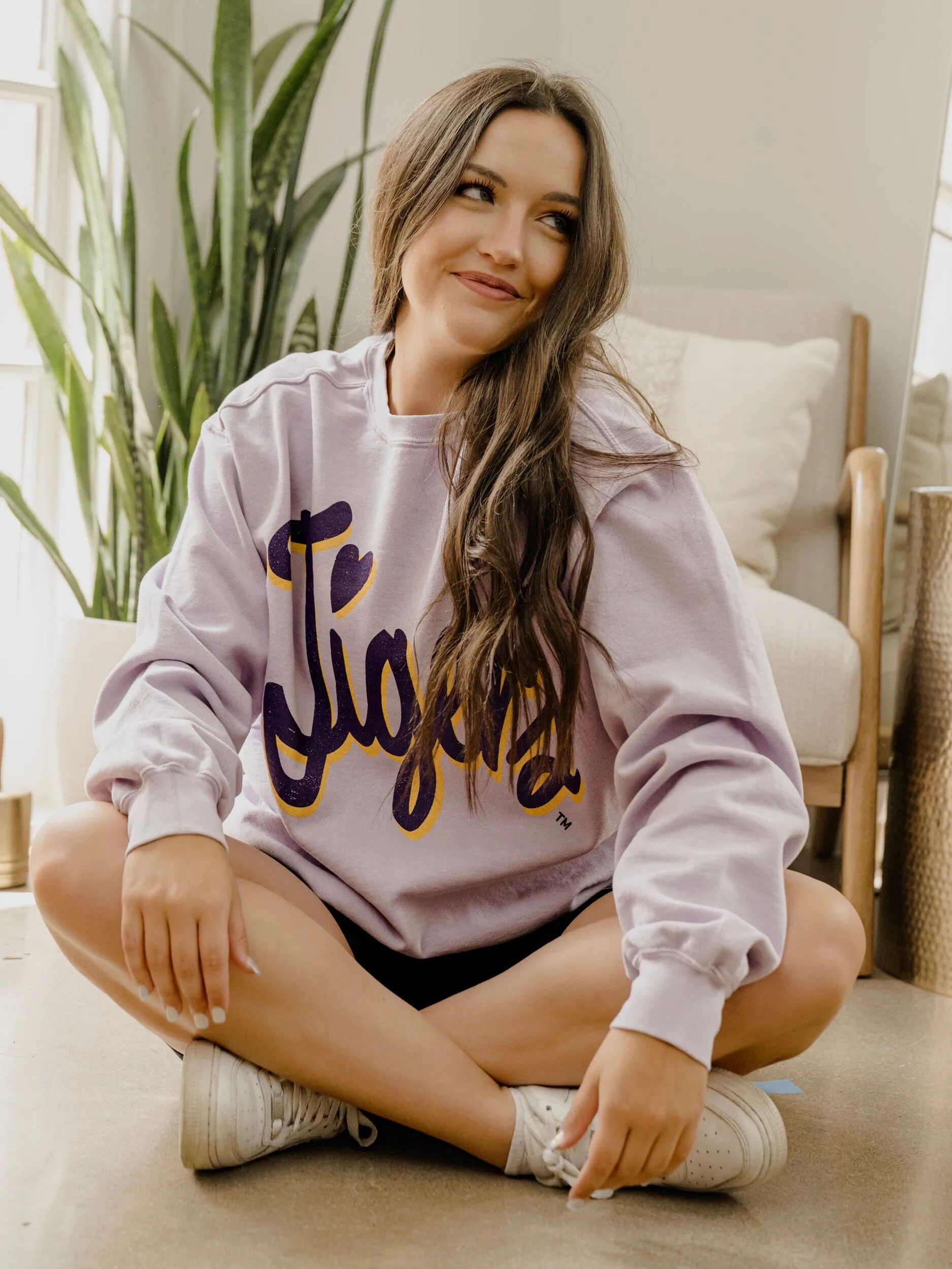 LSU Tigers Barbie Orchid Sweatshirt