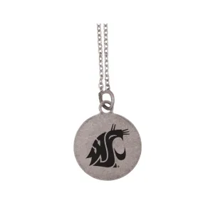 LXG Silver Logo Cirlce Necklace