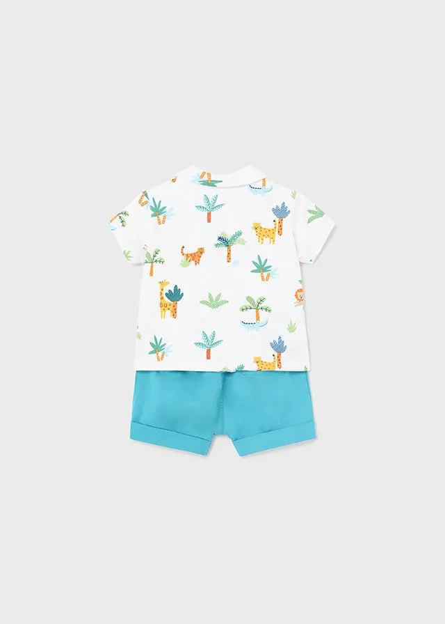 Mayoral Baby Boys Safari Shorts Set