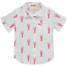 Me & Henry Maui Woven Shirt - Lobsters