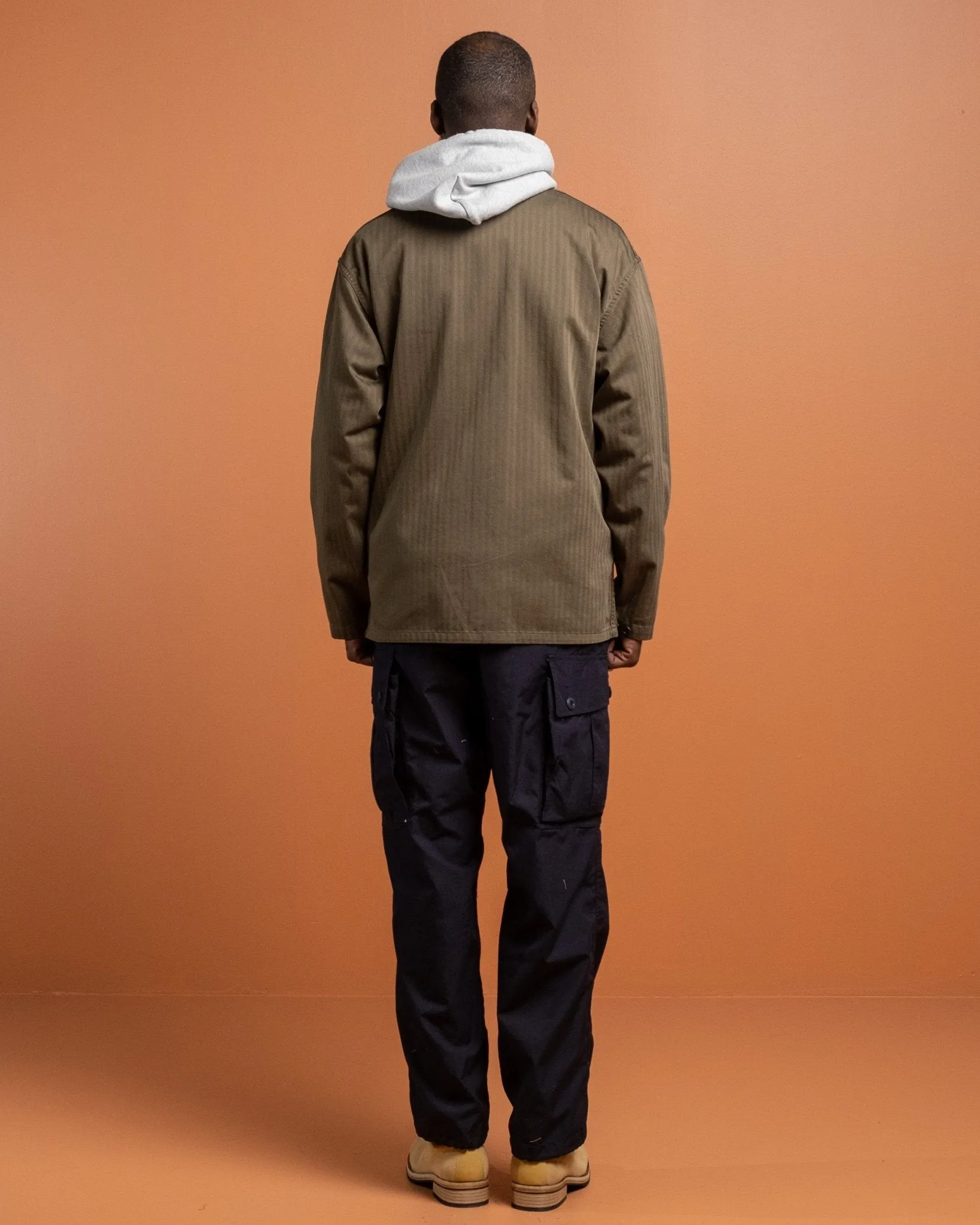 MIL Chore Jacket Supima Herringbone Olive