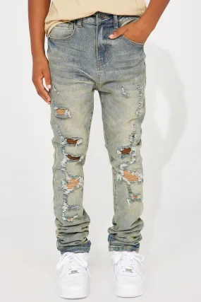 Mini Distressed King Skinny Jean - Indigo