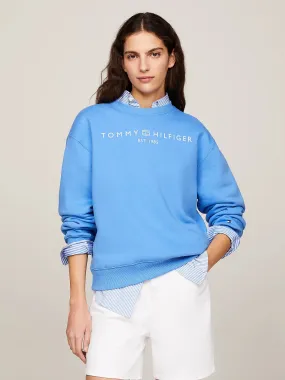 MODERN SIGNATURE LOGO SWEATSHIRT Blue Spell