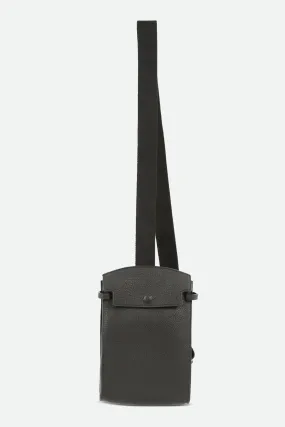 MONZA ITALIAN LEATHER CROSSBODY BLACK