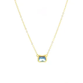 Nani Necklace - Blue Zirconia Spinel