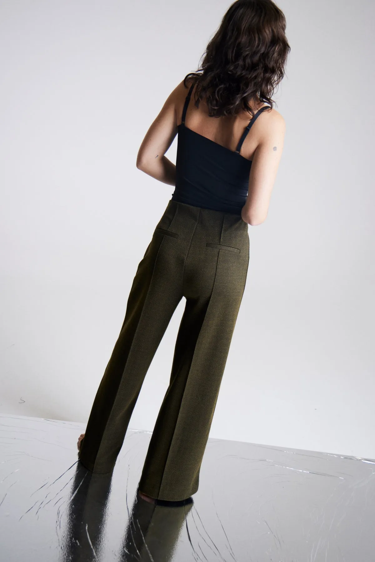 Pantalon Kate Jacquard Black/Lizard