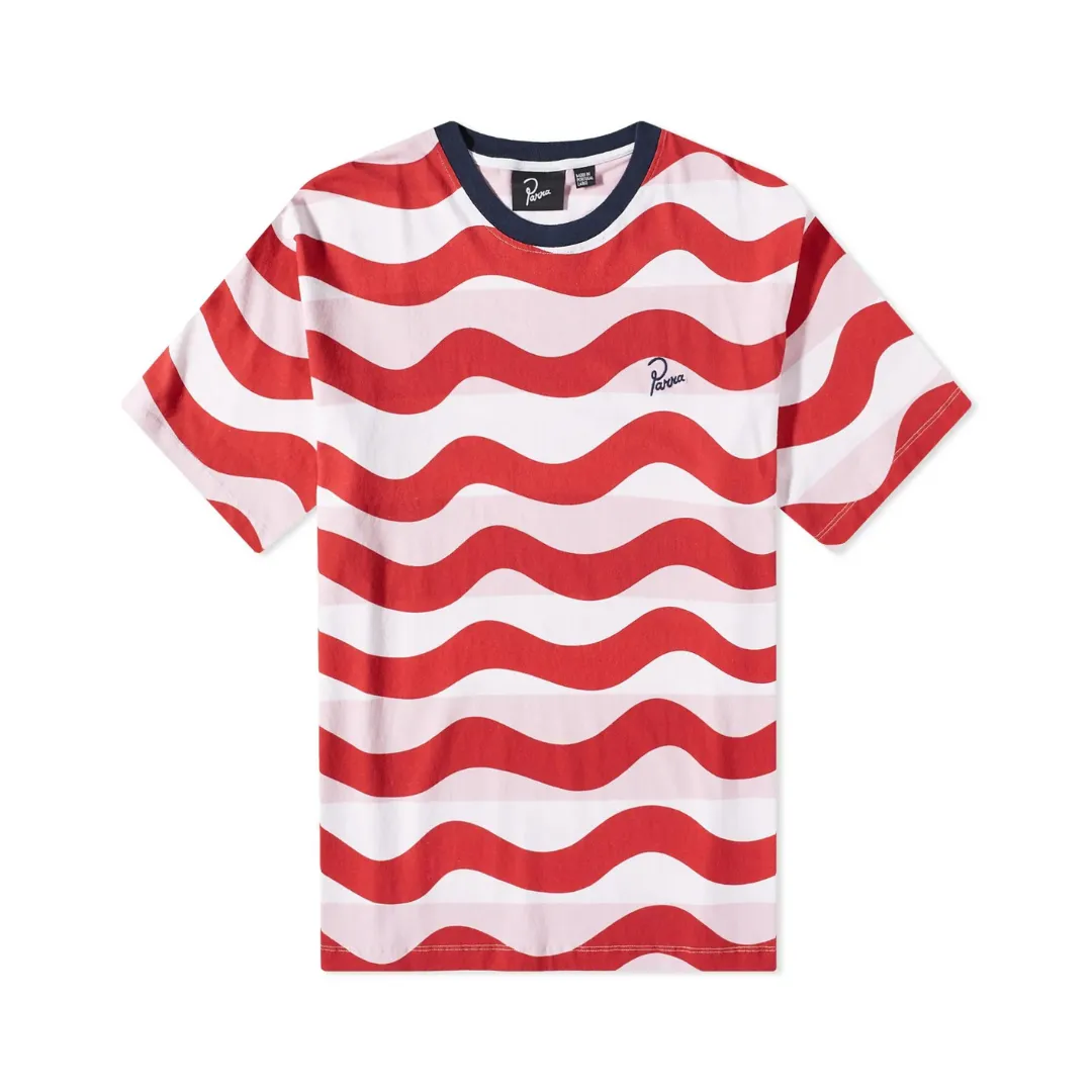 Parra Striped Over T-Shirt - Red/White