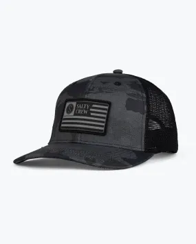 Patriot Black/Camo Retro Trucker