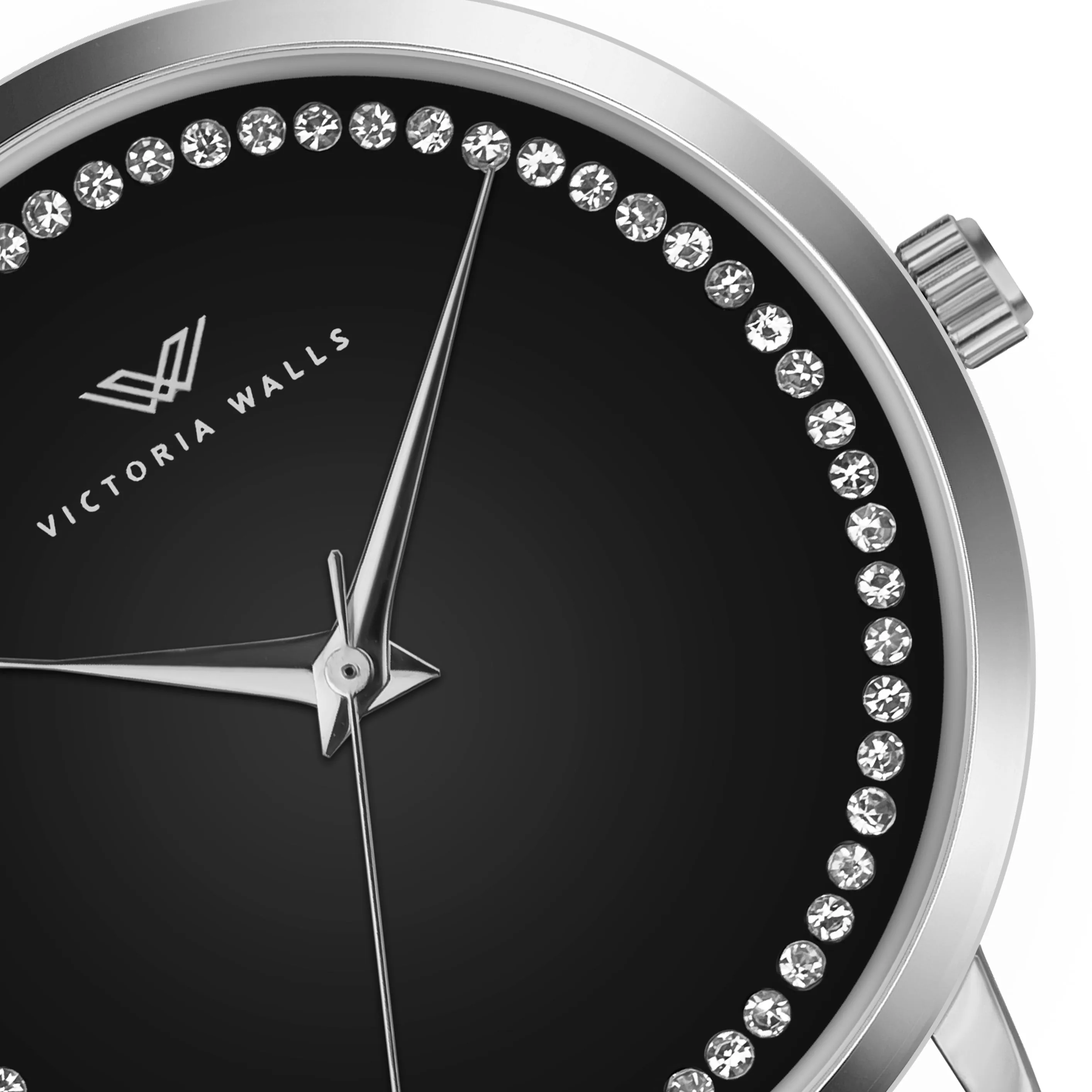 Pippa Black Leather Watch