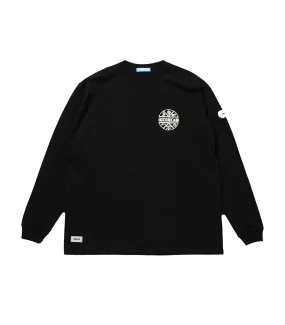 PUFF PRINT L/S T-SHIRT - BLACK