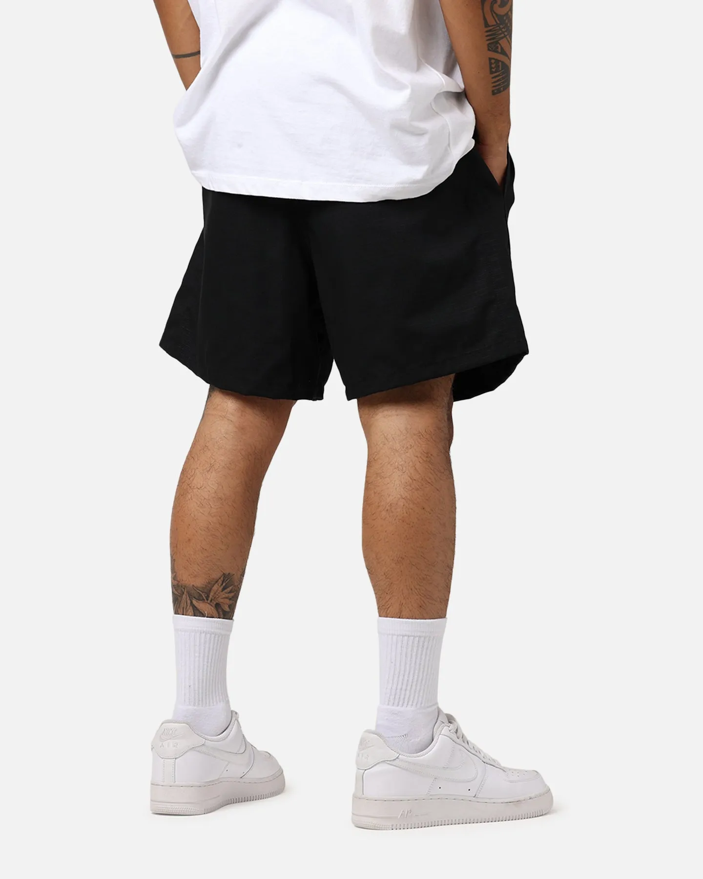 Raised By Wolves Barbarian Ripstop Camp Shorts Black