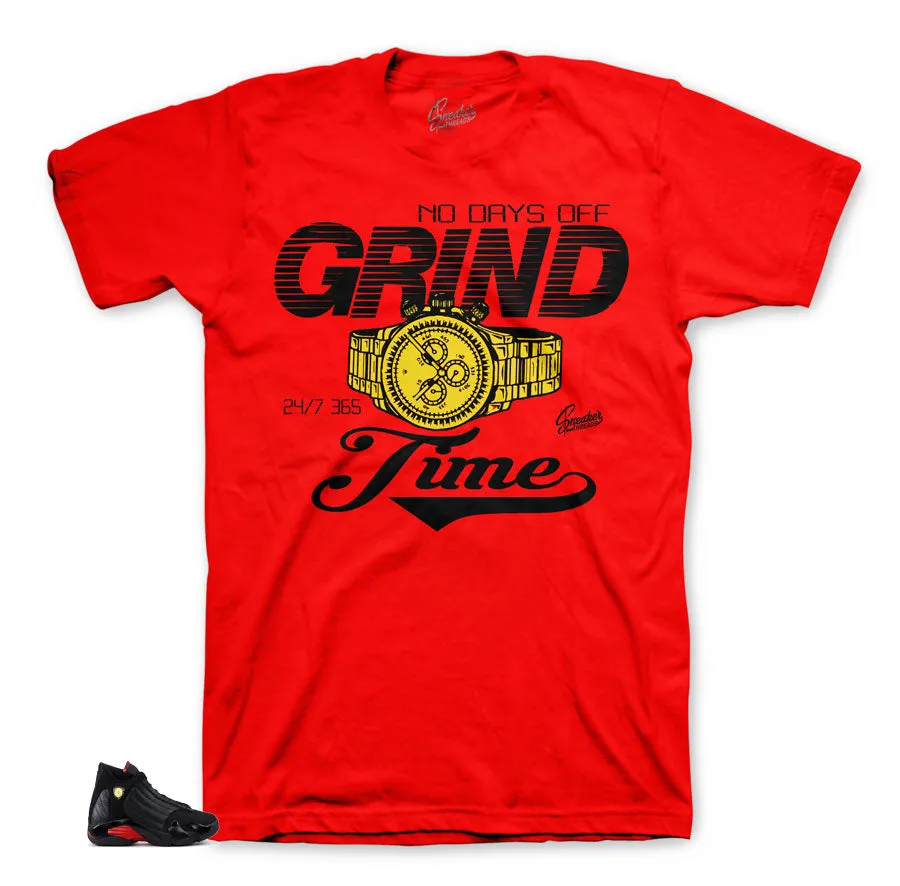 Retro 14 Last Shot Shirt - Grind Time - Red