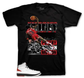 Retro 2 Chicago Shirt - Money Mike - Black