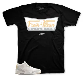 Retro 3 Ivory Shirt - Fresh & Klean - Black